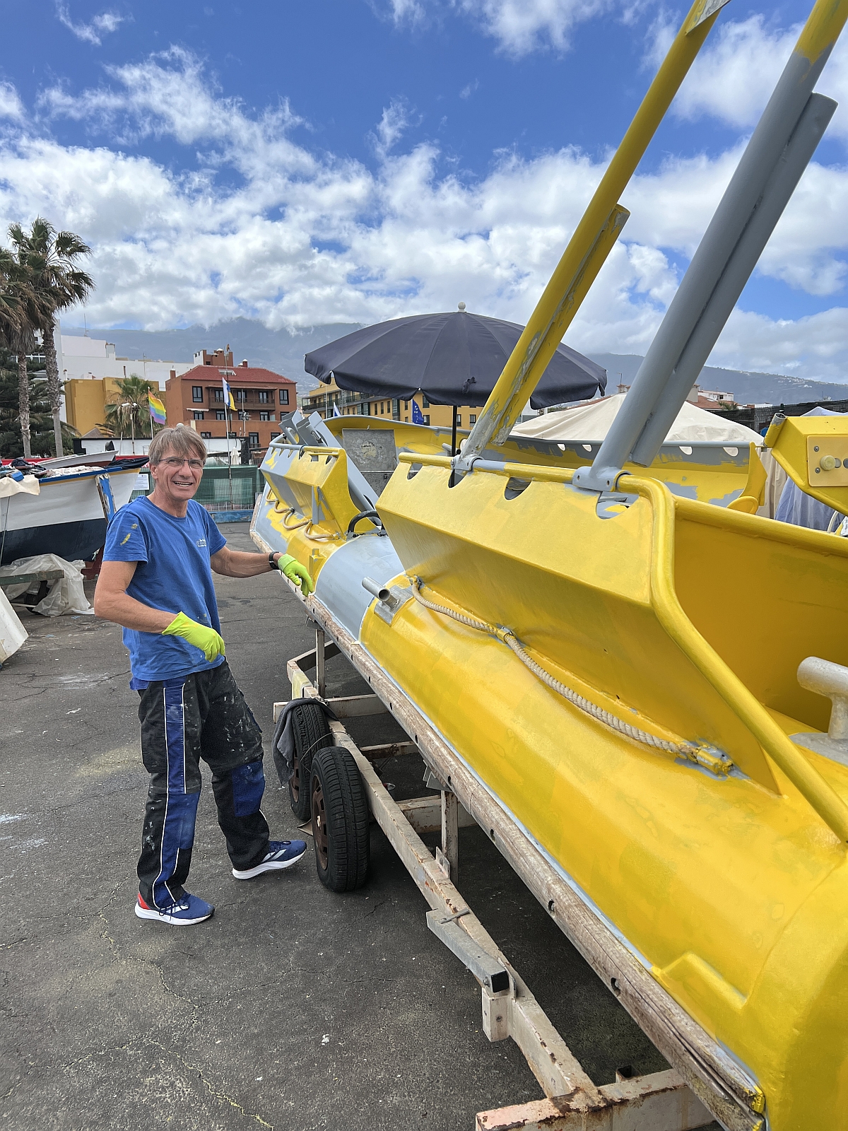 Wartung am Tauchboot