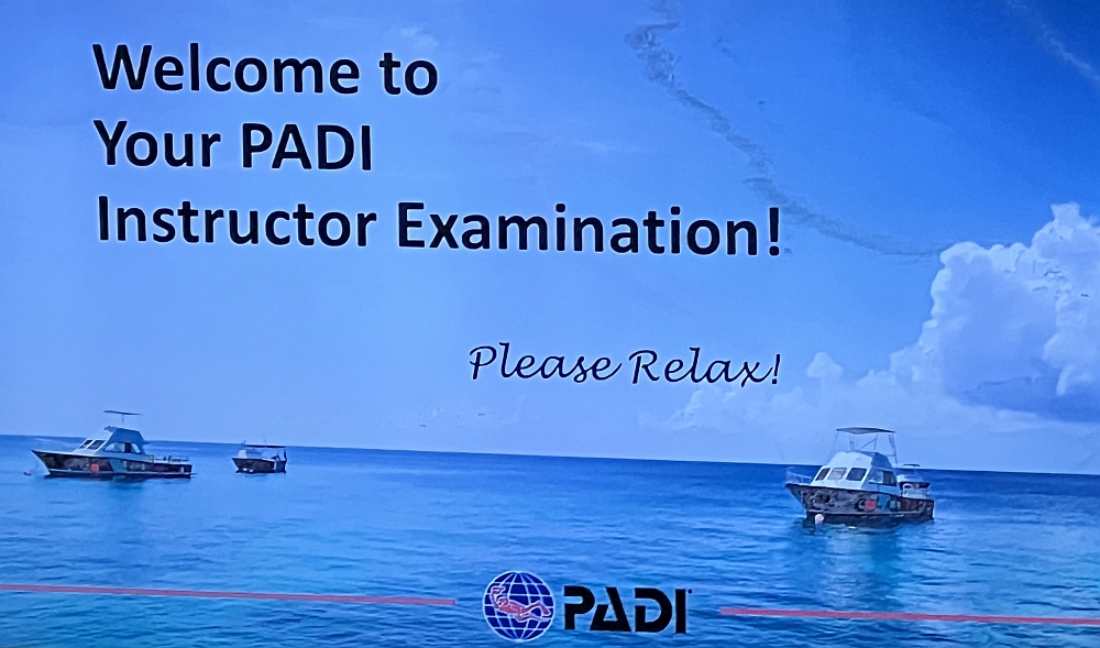PADI Instructor Examination